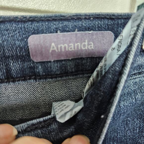 Gloria Vanderbilt Amanda Straight Jeans Women's Size 8 High Rise Stretch Casual - Picture 5 of 7